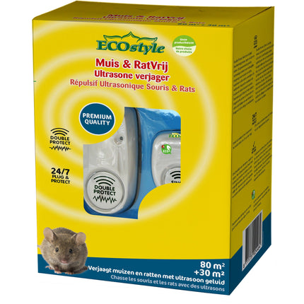 Mouse & Rat free - Ultrasone muizenverjager en rattenverjager