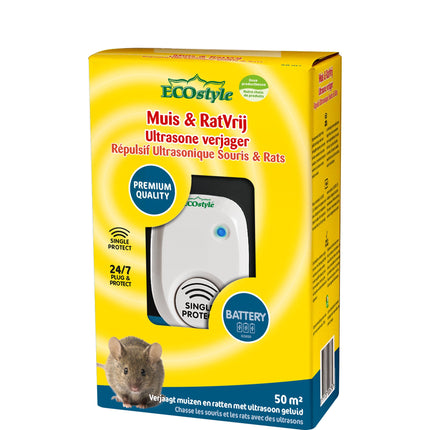 Mouse & Rat free - Ultrasone muizenverjager en rattenverjager