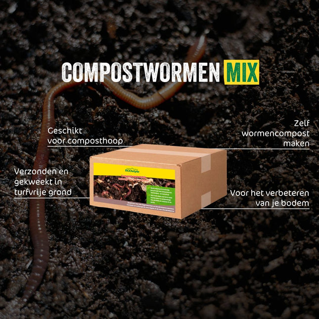 Compostwormen mix 2kg