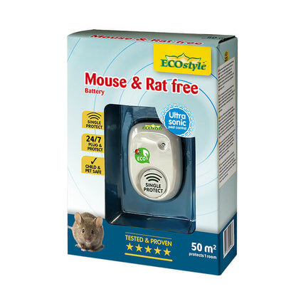 Mouse & Rat free - ultrasone muizenverjager en rattenverjager