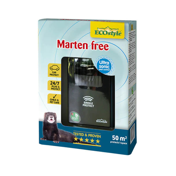 Ecostyle Marterverjager ultrasoon op batterijen (tot 50 m²) - Tuinier Ecostyle Marterverjager ultrasoon op batterijen (tot 50 m²) - Tuinier